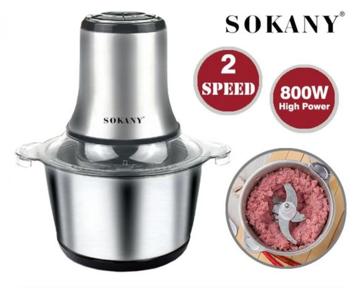 Ηλεκτρικός Πολυκόφτης Μπλέντερ Multi Blender 800W με Λεπίδες από Ανοξείδωτο ατσάλι SOKANY LB7005A