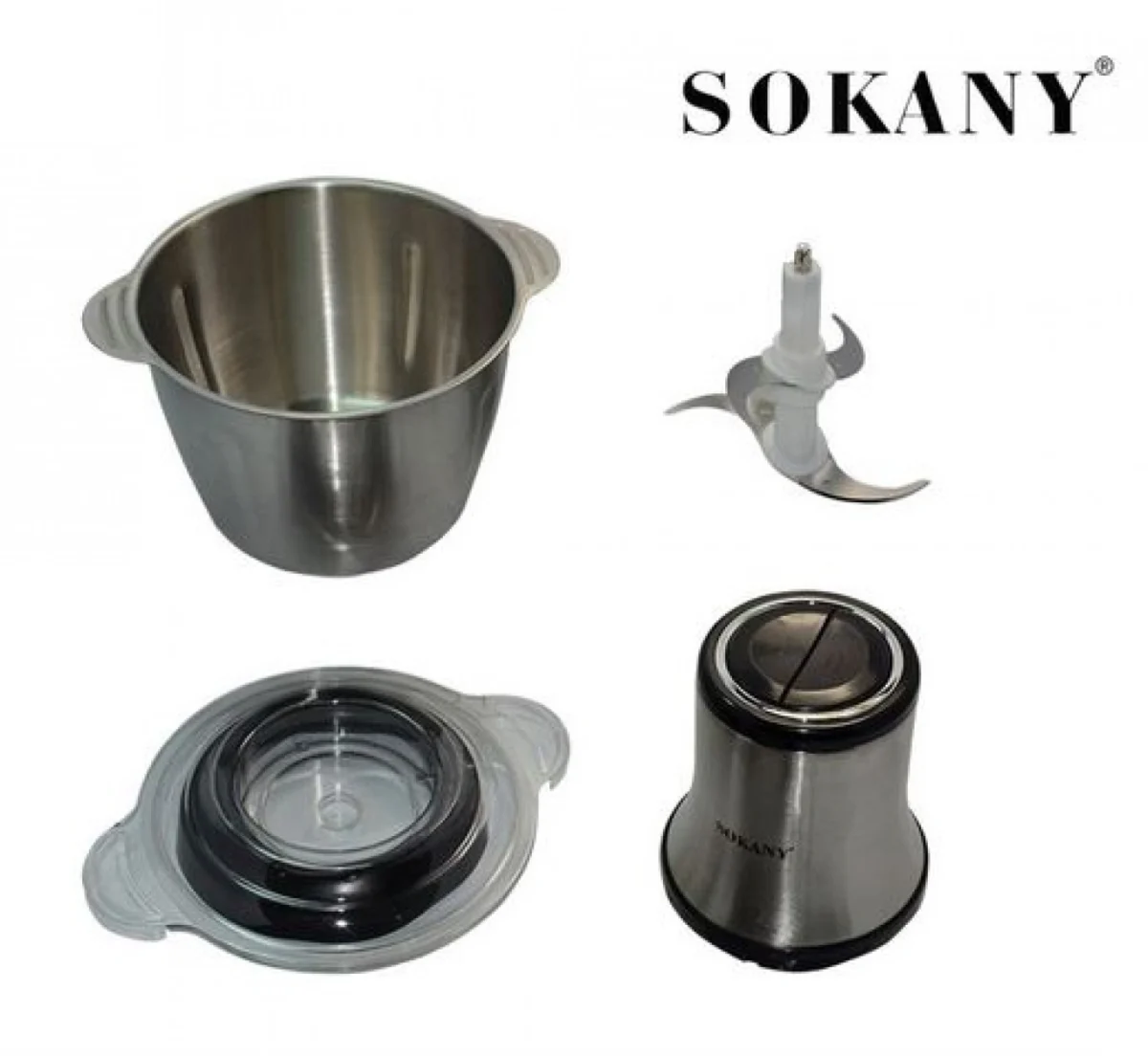 Ηλεκτρικός Πολυκόφτης Μπλέντερ Multi Blender 800W με Λεπίδες από Ανοξείδωτο ατσάλι SOKANY LB7005A