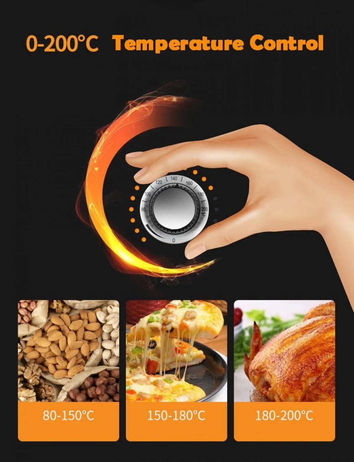 Φριτέζα Αέρος Sokany HB-8009 5.0L 1500w