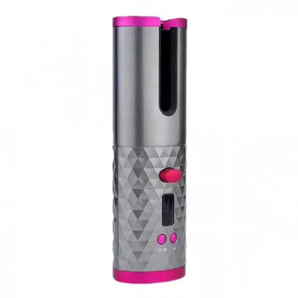 Επαναφορτιζόμενη Ασύρματη Ηλεκτρική Συσκευή για Μπούκλες με LCD Οθόνη - Automatic Curler Ανθρακί