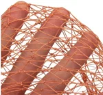 Πεζόβολο Αρματωμένο με Καφέ Δίχτυ Ψαρέματος Διαμέτρου 240cm