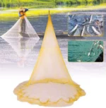 Πεζόβολο Αρματωμένο με Καφέ Δίχτυ Ψαρέματος Διαμέτρου 300cm