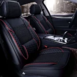 Πλήρες Σετ - Pu Leather Ανατομικά Καλύμματα Καθισμάτων Αυτοκινήτου 9 Τεμάχια DR-8011-BL