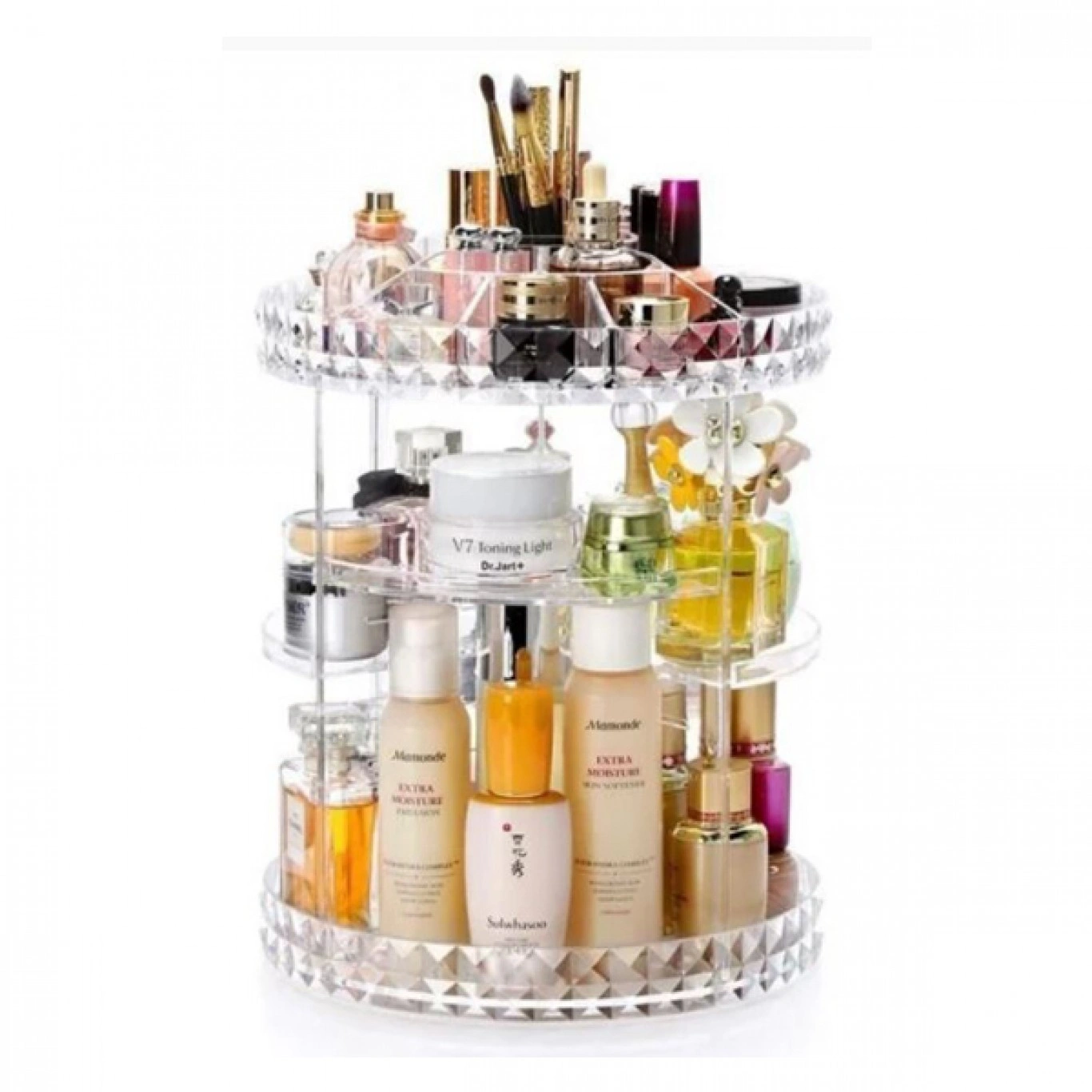 Βάση Οργάνωσης Καλλυντικών Πολλαπλών Θέσεων Περιστρεφόμενη 360° LD-188 Βάση Οργάνωσης Καλλυντικών Πολλαπλών Θέσεων Περιστρεφόμενη 360° LD-188