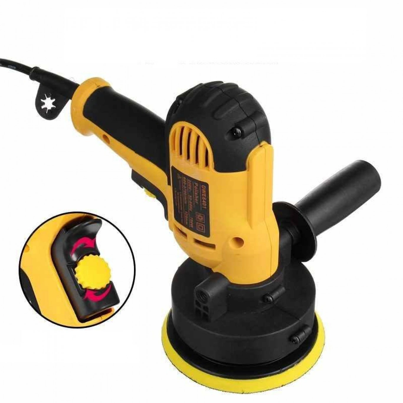 Τριβείο Γυαλίσματος Αλοιφαδόρος 700W 125mm 3700rpm Polisher με Λαβή - Τροχός Αυτοκινήτου Τριβείο Γυαλίσματος Αλοιφαδόρος 700W 125mm 3700rpm Polisher με Λαβή - Τροχός Αυτοκινήτου