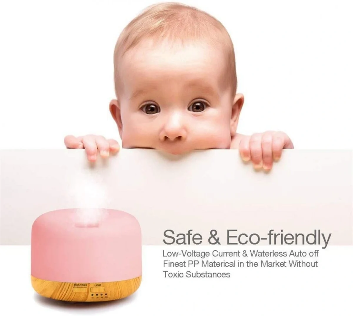 Συσκευή Αρωματοθεραπείας με LED Φωτισμό - Υγραντήρας Χώρου Andowl Aroma Diffuser