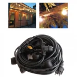 Αδιάβροχη Γιρλάντα με 10 Ντουί E27 10m