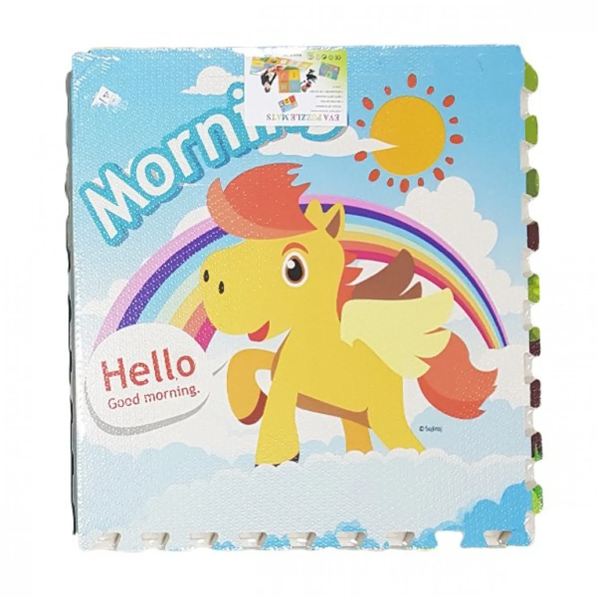 Αφρώδες Δάπεδο Προστασίας με Παιδικές Παραστάσεις - Σετ 4 τεμαχίων 60x60x1 εκ.