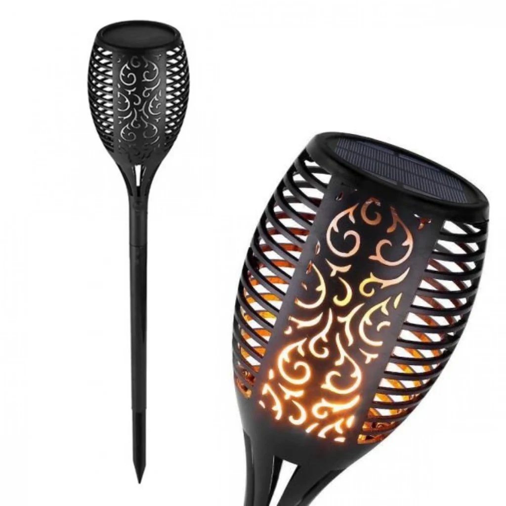 Ηλιακό Φωτιστικό LED με Εφέ Φλόγας Εξωτερικού Χώρου Τύπου Δάδας 78cm BH-6099 LED Solar Torch Light