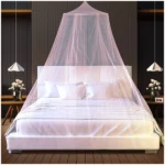 Μεγάλη Κουνουπιέρα Κρεβατιού με Στεφάνι και Κρίκο για Γάντζο 250x60 εκ.