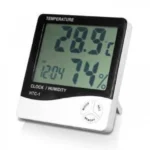 Ρολόι Ξυπνητήρι Θερμόμετρο και μετρητής Υγρασίας με μεγάλη Οθόνη