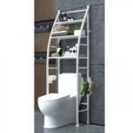 Μεταλλική Ραφιέρα Μπάνιου 3 Επιπέδων Sail Toilet Rack Stainless Steel Λευκή