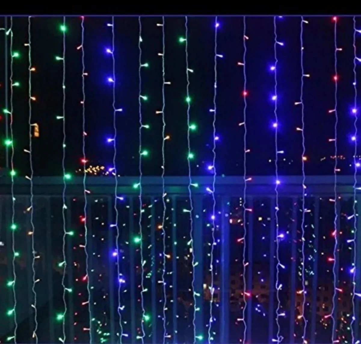 320 LED Λαμπάκια Χριστουγεννιάτικη Κουρτίνα RGB Πολύχρωμος Φωτισμός - Digital Light Series