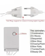 320 LED Λαμπάκια Χριστουγεννιάτικη Κουρτίνα RGB Πολύχρωμος Φωτισμός - Digital Light Series