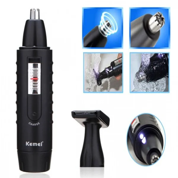 Επαναφορτιζόμενο Trimmer Αποτρίχωσης Αυτιών - Μύτης - Φαβορίτας ΚΕΜΕΙ - KM-9688