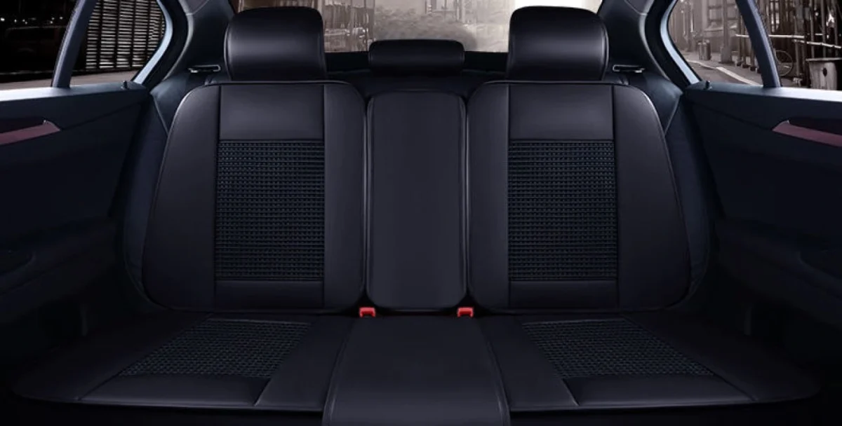 Πλήρες Σετ - Pu Leather Ανατομικά Καλύμματα Καθισμάτων Αυτοκινήτου 11 Τεμάχια DR-8010-BL