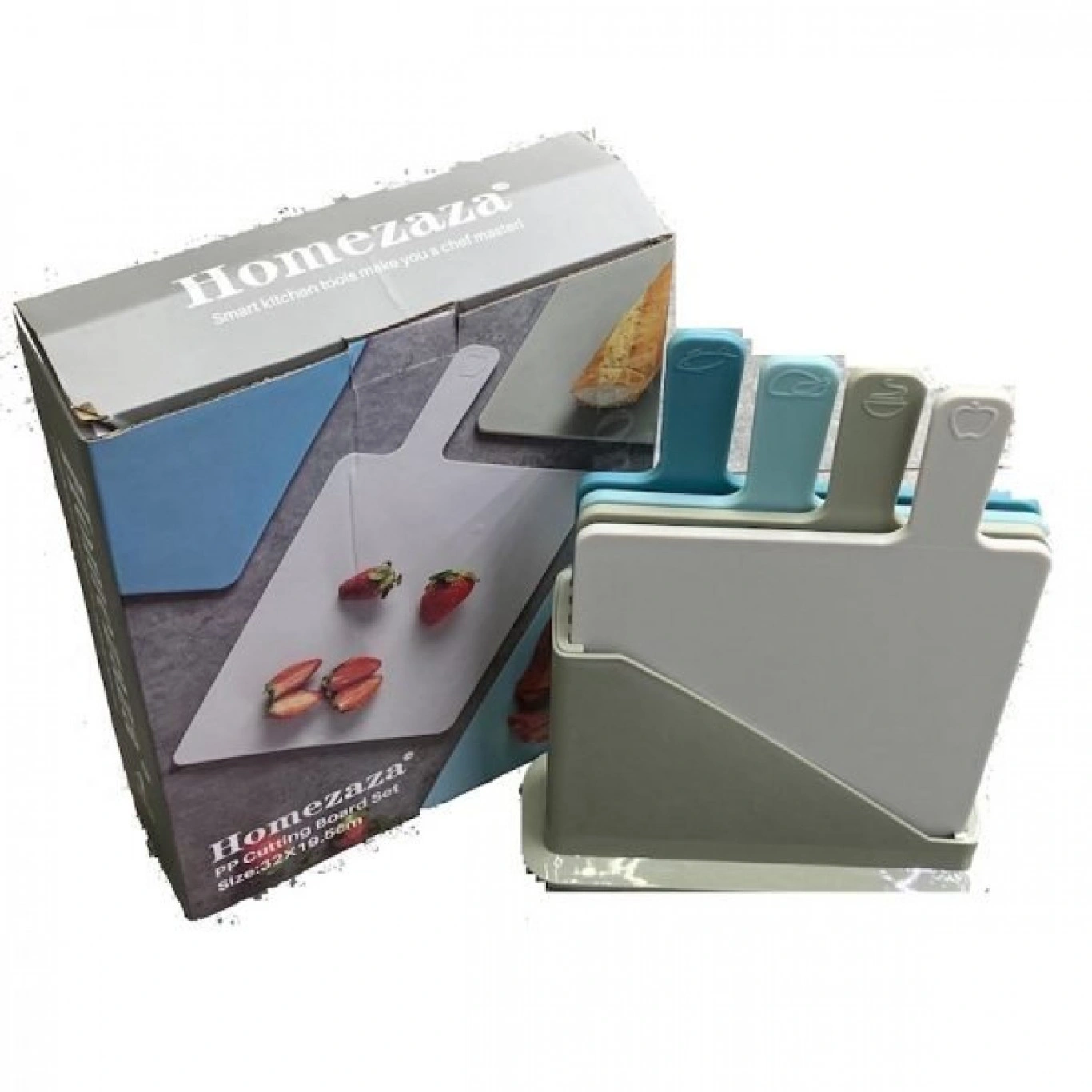 Πλάκες Κοπής Σετ 4 Τεμαχίων με Βάση Αποθήκευσης Lifestyle Πλάκες Κοπής Σετ 4 Τεμαχίων με Βάση Αποθήκευσης Lifestyle