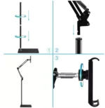 Επιδαπέδια Βάση Κινητού - Τάμπλετ Handsfree με Προσαρμοζόμενο Βραχίονα 1.4m - Floor Mobile/Tablet Bracket