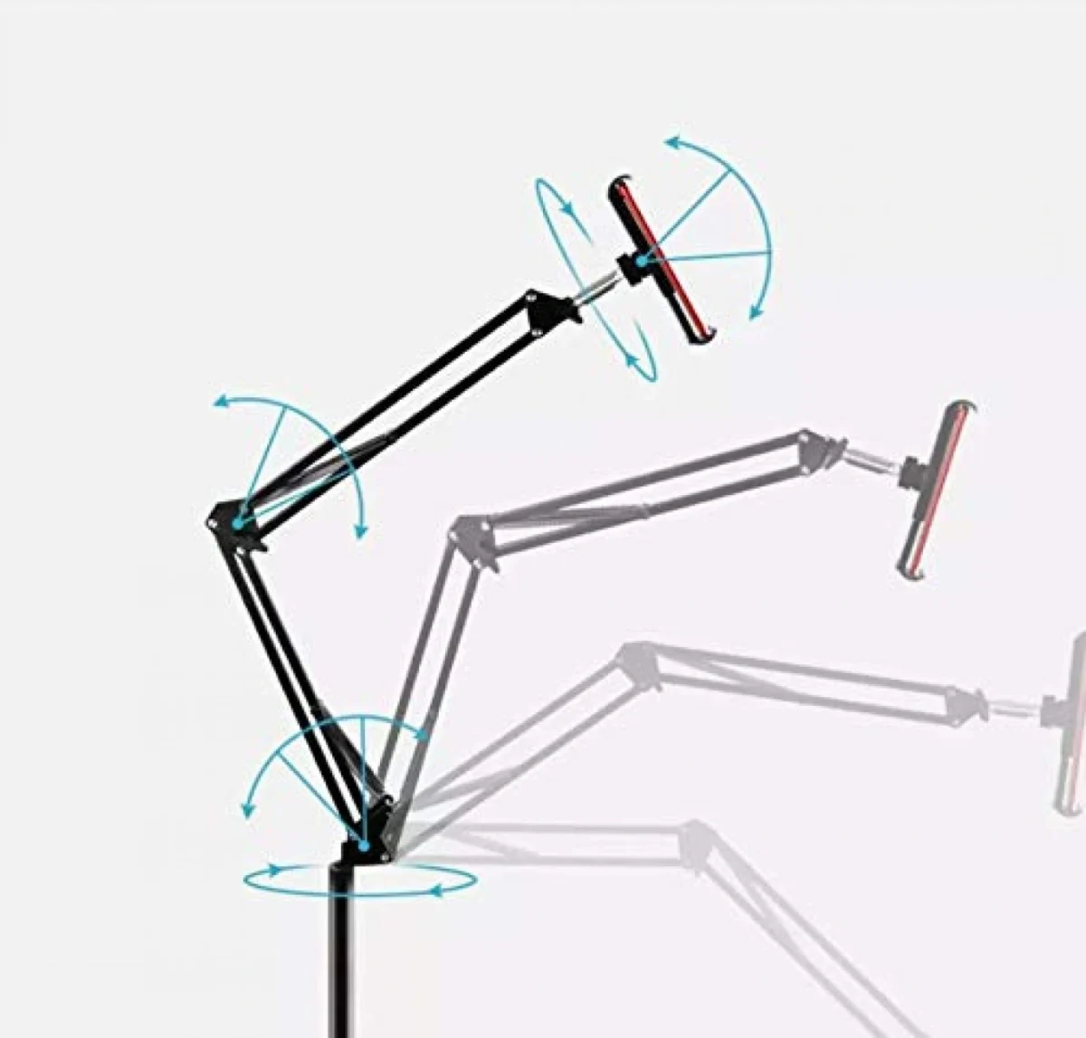 Επιδαπέδια Βάση Κινητού - Τάμπλετ Handsfree με Προσαρμοζόμενο Βραχίονα 1.4m - Floor Mobile/Tablet Bracket