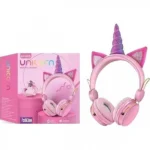 Bluetooth Ασύρματα Παιδικά Ακουστικά On Ear Unicorn με Ενσωματωμένο Μικρόφωνο σε Διάφορα Χρώματα