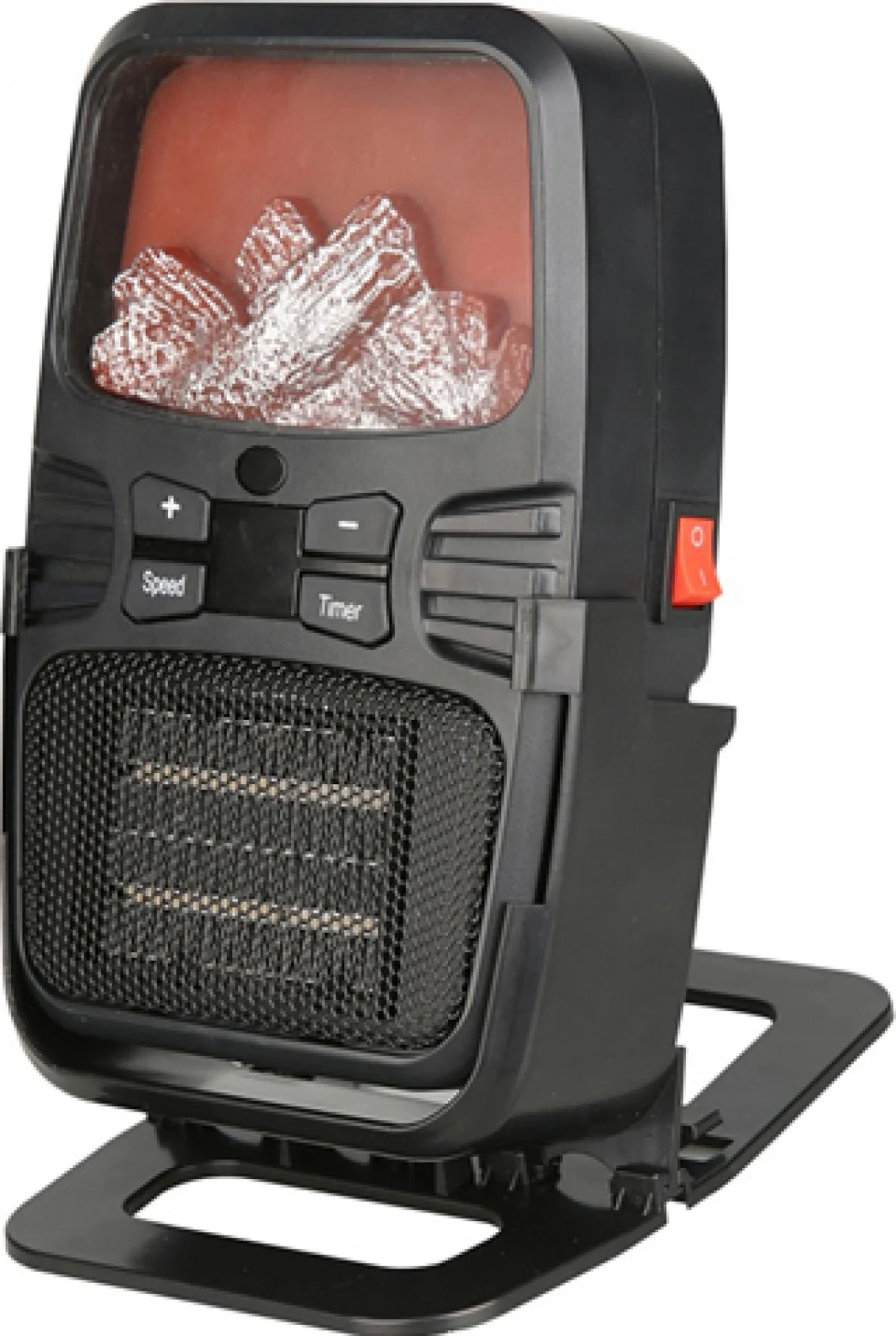 Φορητό Τζάκι Αερόθερμο με Εφέ Φλόγας - Σόμπα Πρίζας με Θερμοστάτη, Χρονοδιακόπτη, LED Οθόνη & Τηλεχειριστήριο - Flame Heater 1000Watt