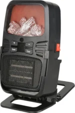 Φορητό Τζάκι Αερόθερμο με Εφέ Φλόγας - Σόμπα Πρίζας με Θερμοστάτη, Χρονοδιακόπτη, LED Οθόνη & Τηλεχειριστήριο - Flame Heater 1000Watt