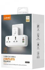 Αντάπτορας Πρίζας / Προστατευτικό Υπερτάσεων με 3 Υποδοχές USB από Universal LDNIO