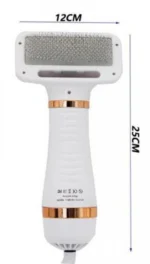 Pet Grooming Dryer Slicker 2 σε1 Βούρτσα με Ενσωματωμένο Στεγνωτήρα
