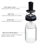 Σετ 6 Δοχεία Μπαχαρικών με Ενσωματωμένο Κουταλάκι και Περιστρεφόμενη Βάση JM-620