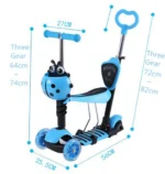 Πρωτοποριακό Παιδικό Πατίνι & Περπατούρα 5 σε 1 με 3 Τροχούς LED Glider Scooter Plus