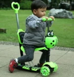 Πρωτοποριακό Παιδικό Πατίνι & Περπατούρα 5 σε 1 με 3 Τροχούς LED Glider Scooter Plus