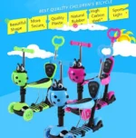 Πρωτοποριακό Παιδικό Πατίνι & Περπατούρα 5 σε 1 με 3 Τροχούς LED Glider Scooter Plus