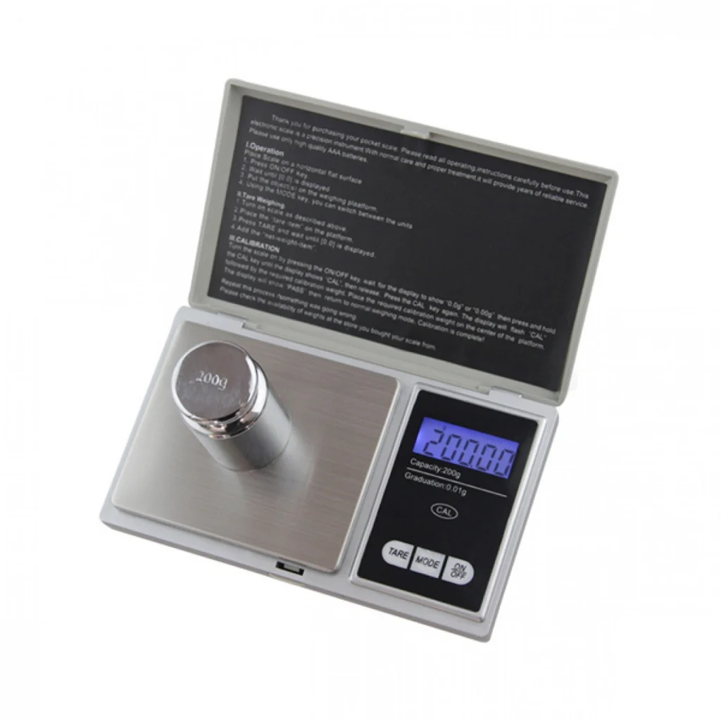 Μίνι Ψηφιακή Ζυγαριά Ακριβείας 0,01gr - 200gr 7.5x13x1.5cm