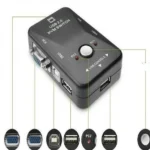 Επιλογέας VGA 2 PC σε 1 Οθόνη & Παράλληλη Σύνδεση με USB, Πληκτρολόγιο, Ποντίκι & Flash Memory