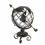 Μεταλλική Υδρόγειος Επιτραπέζια για Διακόσμηση Διαστάσεων 44x33 cm Prime