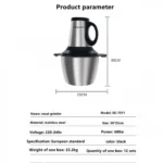 Ηλεκτρικός Πολυκόφτης Μπλέντερ Multi Blender 600W με Λεπίδες από Ανοξείδωτο Ατσάλι SOKANY SK-7011