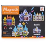 Μαγνητικό Σετ Κατασκευής Σπιτιών Παιχνίδι - Τουβλάκια για Κατασκευές 75τμχ - Magnetic House Constructions