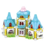 Μαγνητικό Σετ Κατασκευής Σπιτιών Παιχνίδι - Τουβλάκια για Κατασκευές 75τμχ - Magnetic House Constructions