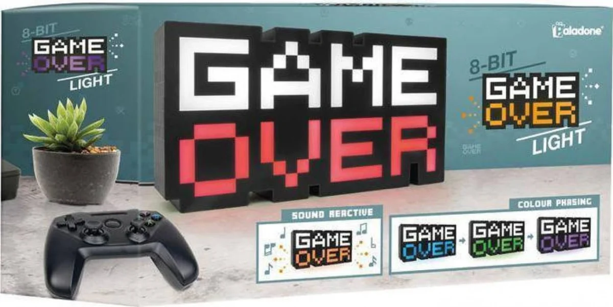 Gaming Διακοσμητικό Φωτιστικό LED USB GAME OVER