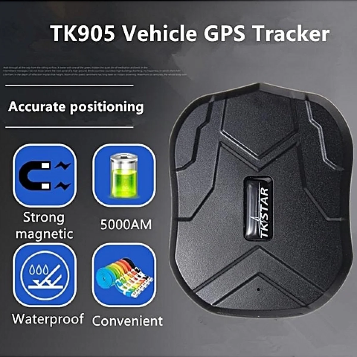Μαγνητική Συσκευή Εντοπισμού GPS Tracker για Αυτοκίνητα, Φορτηγά & Σκάφη με Αντικλεπτικές Λειτουργίες, Αδιάβροχο & 90 Ημέρες Αυτονομίας