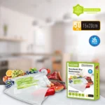 50 Τεμ 15x20cm Σαγρέ Σακούλες για Συσκευή Αεροστεγούς Σφραγίσματος Τροφίμων