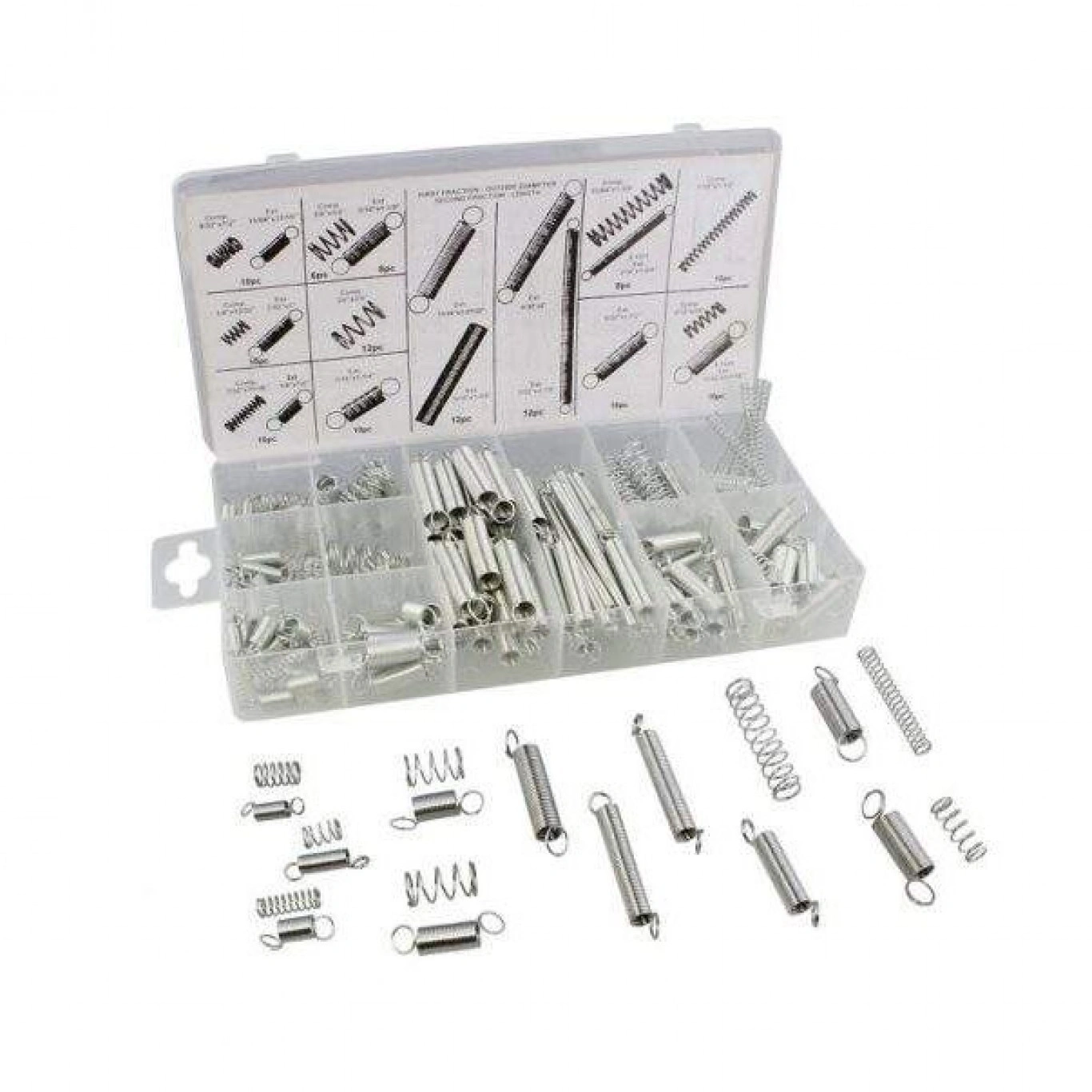 Ελατήρια Σετ Σε Θήκη 200 Τεμάχια Ελατήρια Σετ Σε Θήκη 200 Τεμάχια