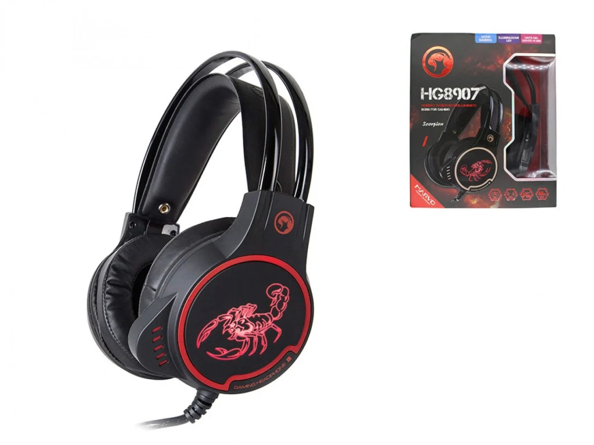 Gaming Ακουστικά 2x3.5mm/USB Marvo HG8907 Over Ear Gaming Headset