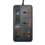 Πολύπριζο με 5 Θύρες USB 3.4A & 3 Πρίζες Andowl