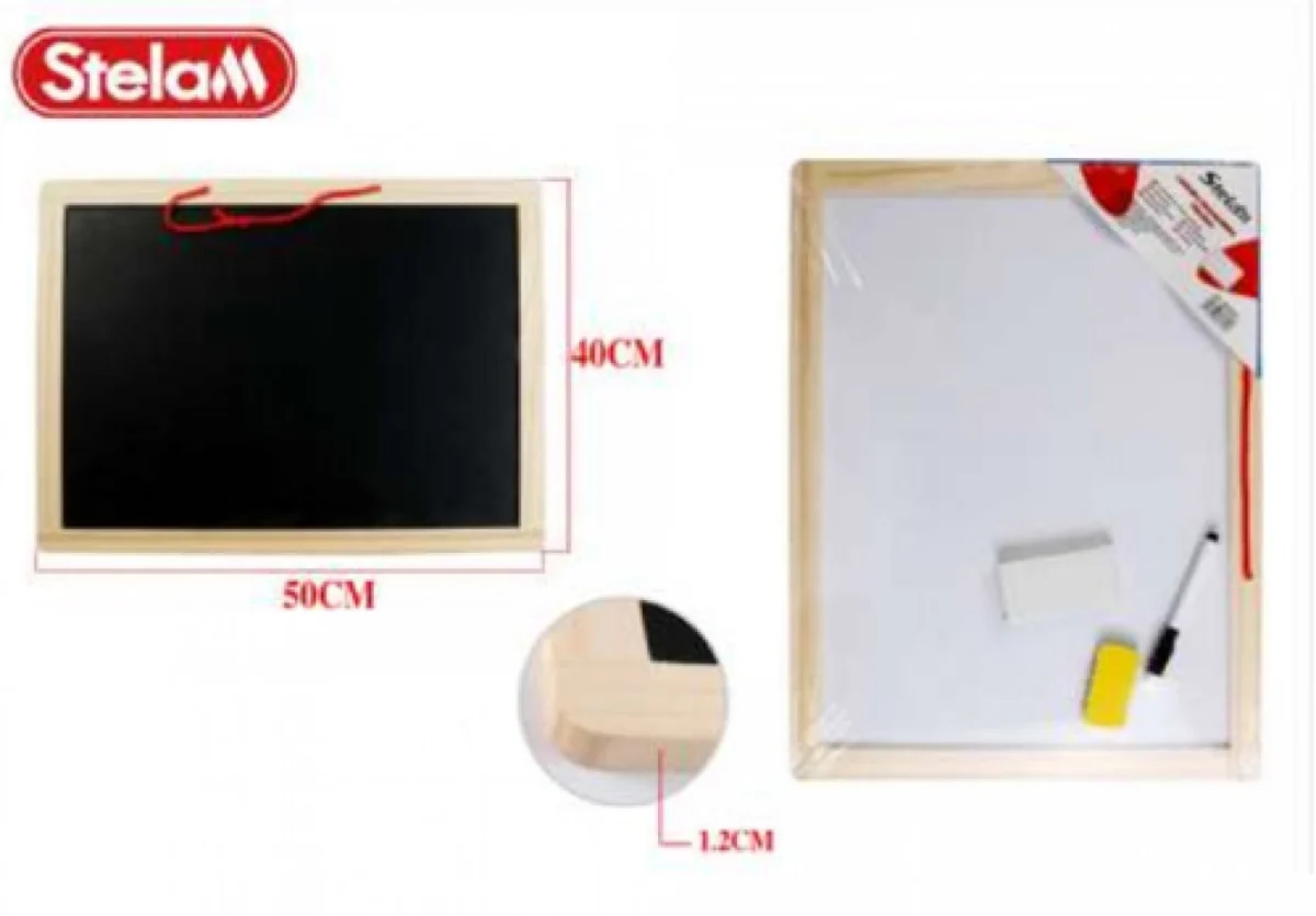 Παιδικός Μαγνητικός Πίνακας Ζωγραφικής Διπλής Όψης Stelam 40x50εκ Double Side Magnetic Board