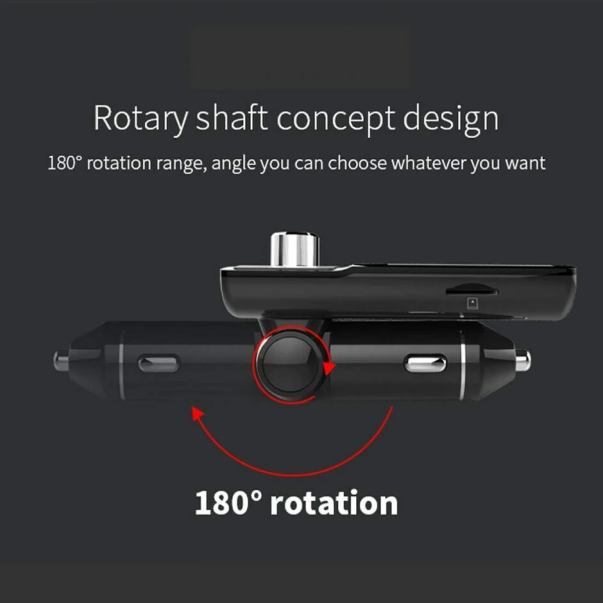 Bluetooth Fm Transmitter Αναμεταδοτής Κινητού στα Ηχεία Αυτοκινήτου & Φορτιστής με 2 USB Θύρες.
