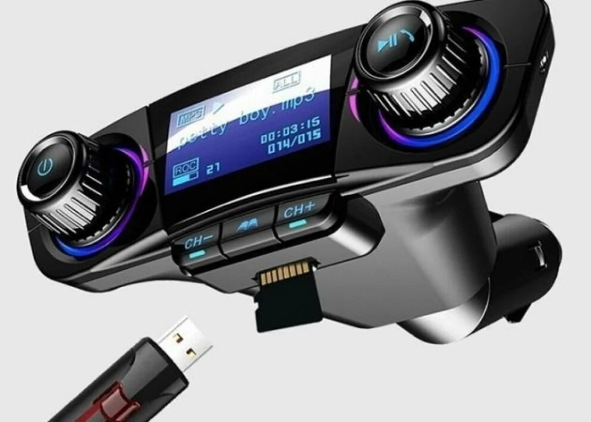 Πομπός FM Transmitter Bluetooth 5.0 Handsfree USB/AUX/SD MP3 Player Αυτοκινήτου & 2 x USB Φορτιστής με Οθόνη 1,3 Inch & Μικρόφωνο 12V & 24V