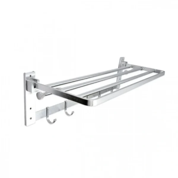 Ανοξείδωτη Κρεμάστρα με Ράφι 59x22x16.2εκ HP99-029