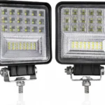 Αδιάβροχος Προβολέας Αυτοκινήτου με 2 τύπου LED Διάχυτου & Μακρινού Φωτισμού Spot & Flash 42SMD 6000K 42w 9-30V
