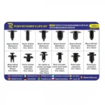 Κουμπώματα - Κλίπς Ταπετσαρίας 240τμχ για Ford-Toyota-Honda-Bmw-Chrysler-Buick-Benz-Subaru-Suzuki (12 σχέδια)